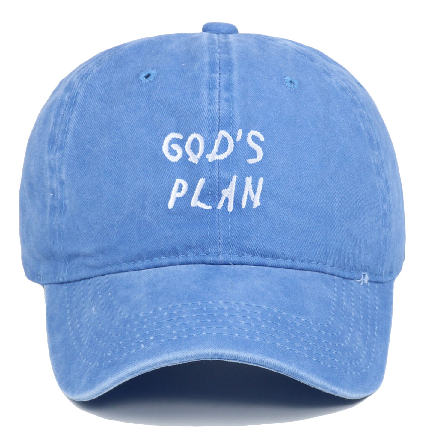 GODS PLAN Embroidered Baseball Cap Pure Cotton Washed - Urban Caps
