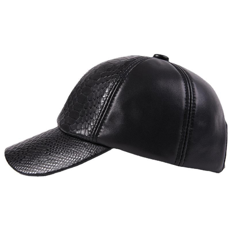 Autumn and Winter High-End Leisure Leather Hat