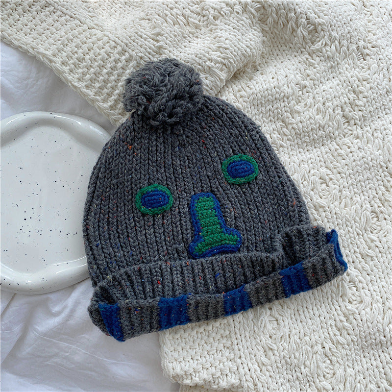 Embroidered Rabbit Fur Warm Wool Hat - Urban Caps