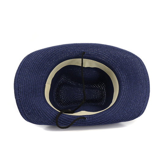 Shade Outdoor Beach Big Brim Cowboy Straw Hat - Urban Caps