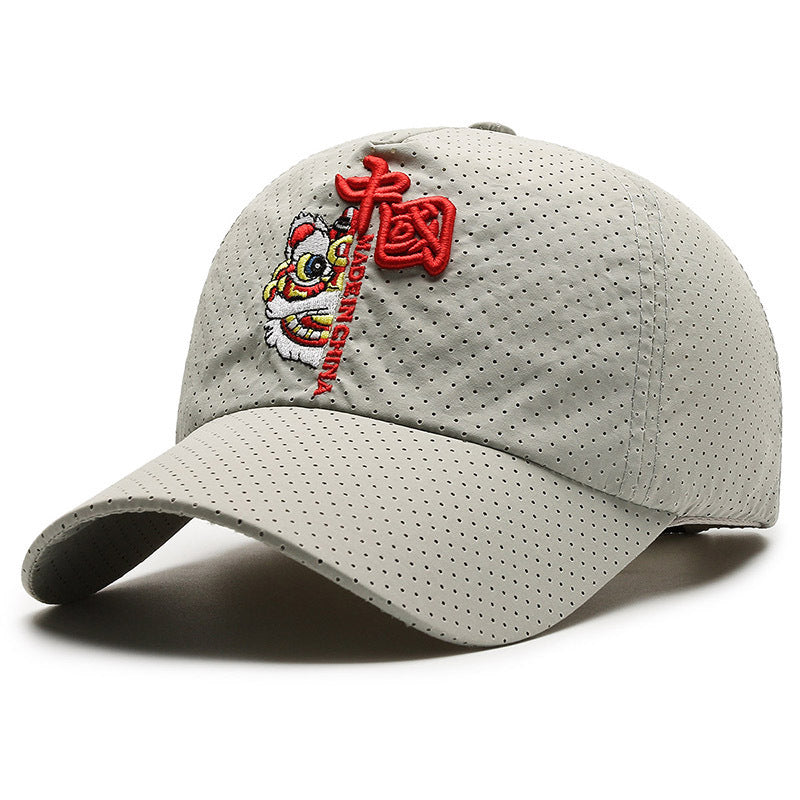 National Fashion Lion Dance National Style Peaked Cap Men's Summer - Urban Caps