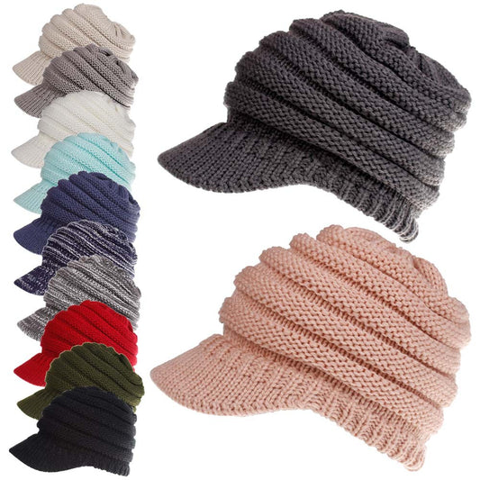Cozy Knit Ponytail Beanies for Women: Autumn-Winter Warmth - Urban Caps