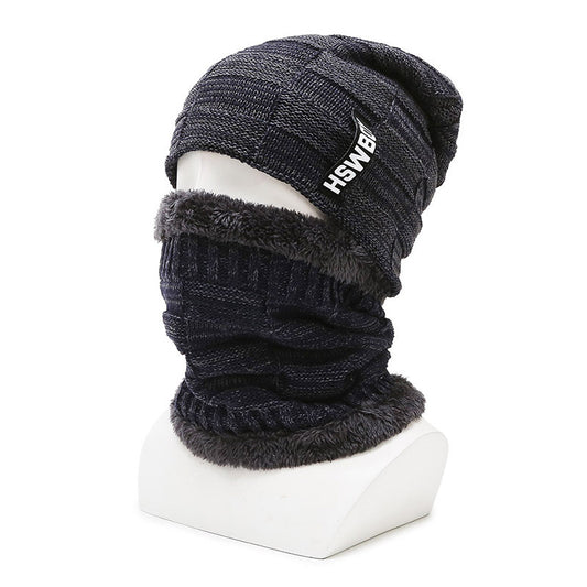 Hat Men's Winter Fleece Lined Padded Warm Keeping Woolen Knitted Hat - Urban Caps