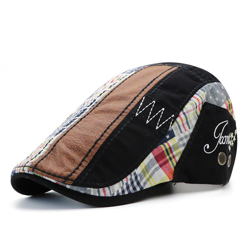 Vintage Stitching Beret Cap - Urban Caps