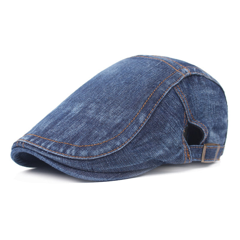 Women's Denim Beret – Vintage Washed Cotton Cap | 4 Stylish Designs - Urban Caps