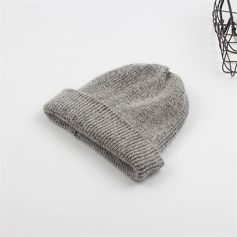 Angora Rabbit Fur Knitted Woolen Hat - Urban Caps