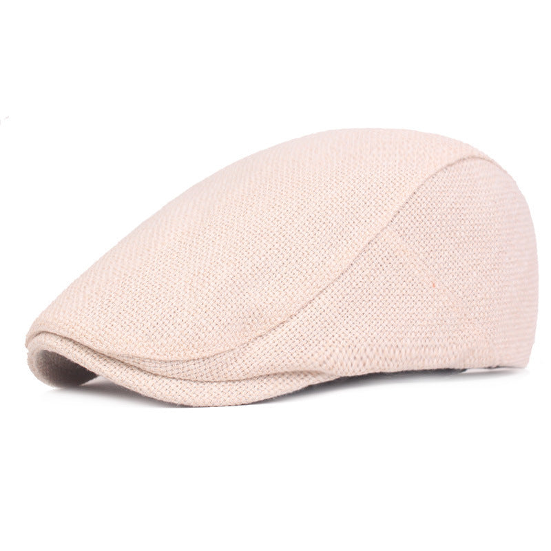 Outdoor Tourism Monochrome Cotton And Linen Berets - Urban Caps