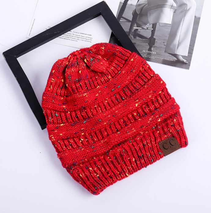 Cable Knit Fuzzy Lined High Bun Beanie - Urban Caps