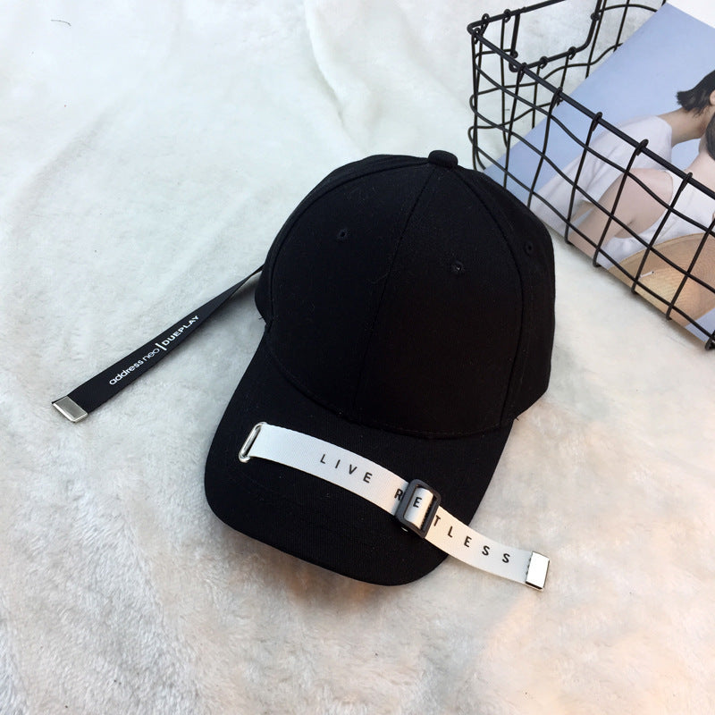 Outdoor Travel Sunscreen Webbing Buckle Baseball HAT