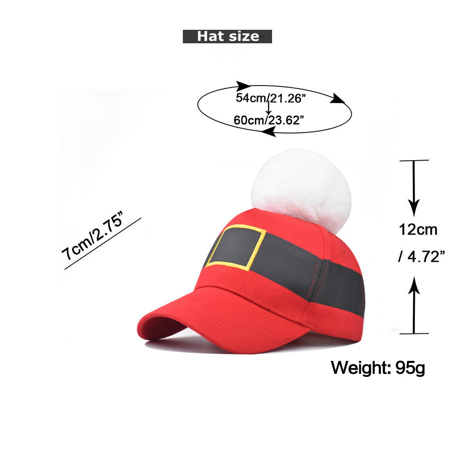 Christmas With Fur Ball All-matching Baseball Cap - Urban Caps