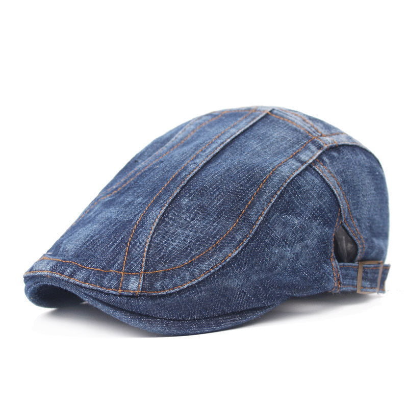 Women's Denim Beret – Vintage Washed Cotton Cap | 4 Stylish Designs - Urban Caps