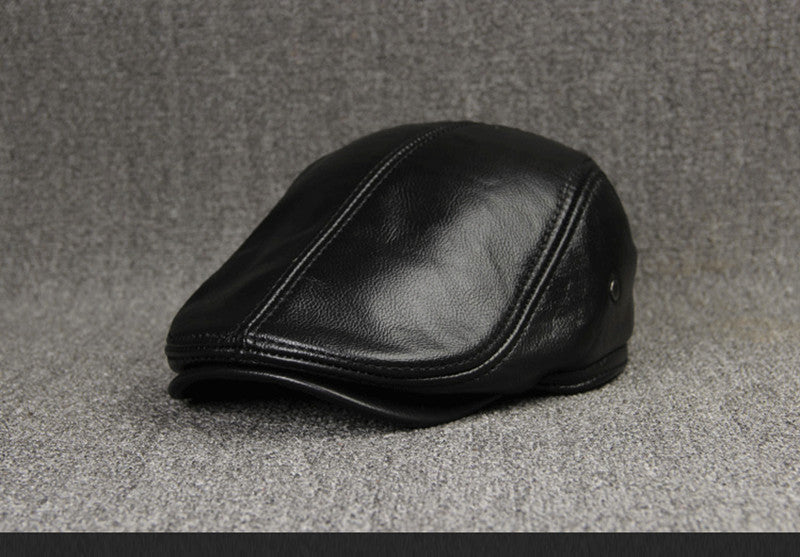 First Layer Cowhide Comfortable And Fashionable Sunscreen Beret - Urban Caps