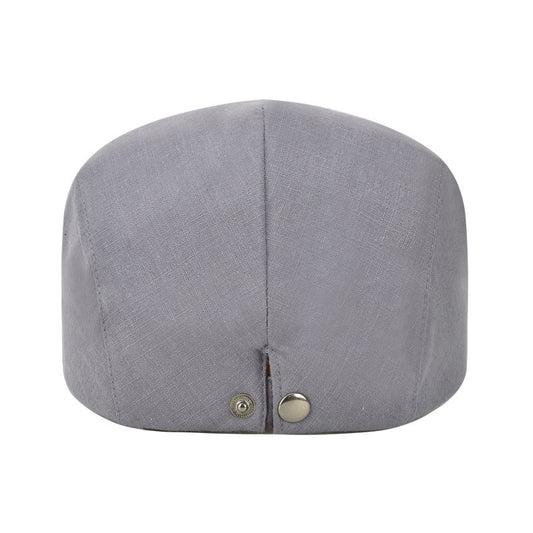 Cotton Solid Color Light Body Forward Cap, Outdoor Sunshade Beret - Urban Caps