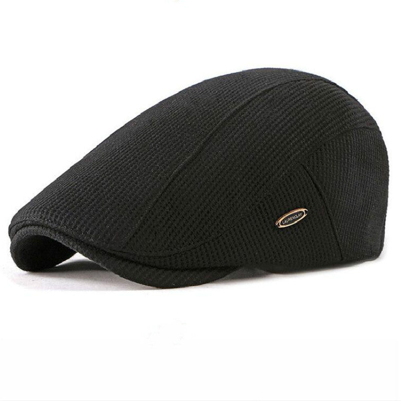 Beret Women's Knitted Wool Hat British Retro Men's Cap Light Board - Urban Caps