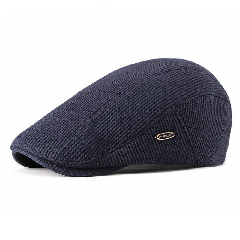 Beret Women's Knitted Wool Hat British Retro Men's Cap Light Board - Urban Caps