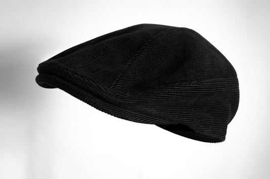 Hat Middle Aged Men's Retro Literary Beret Black Warm Cap - Urban Caps