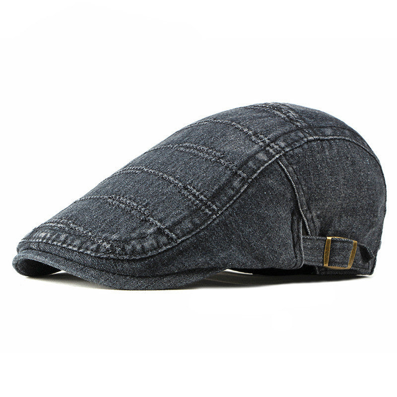 Fashion Washed Cowboy Hat Ladies Spring And Summer Casual Beret - Urban Caps