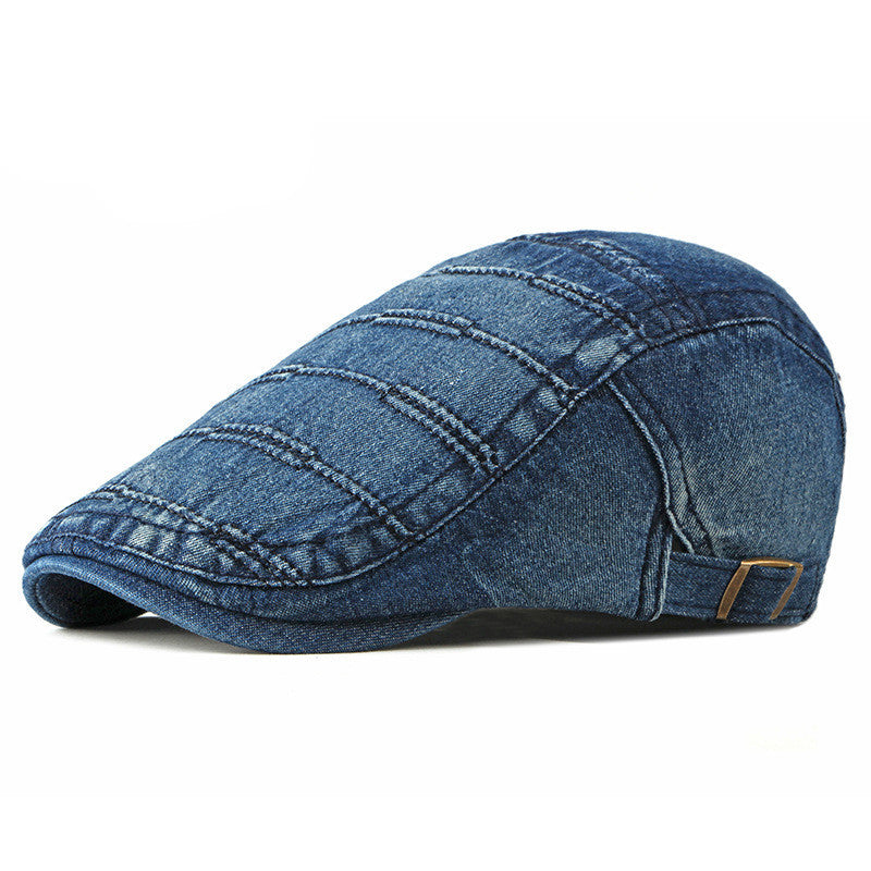 Fashion Washed Cowboy Hat Ladies Spring And Summer Casual Beret - Urban Caps