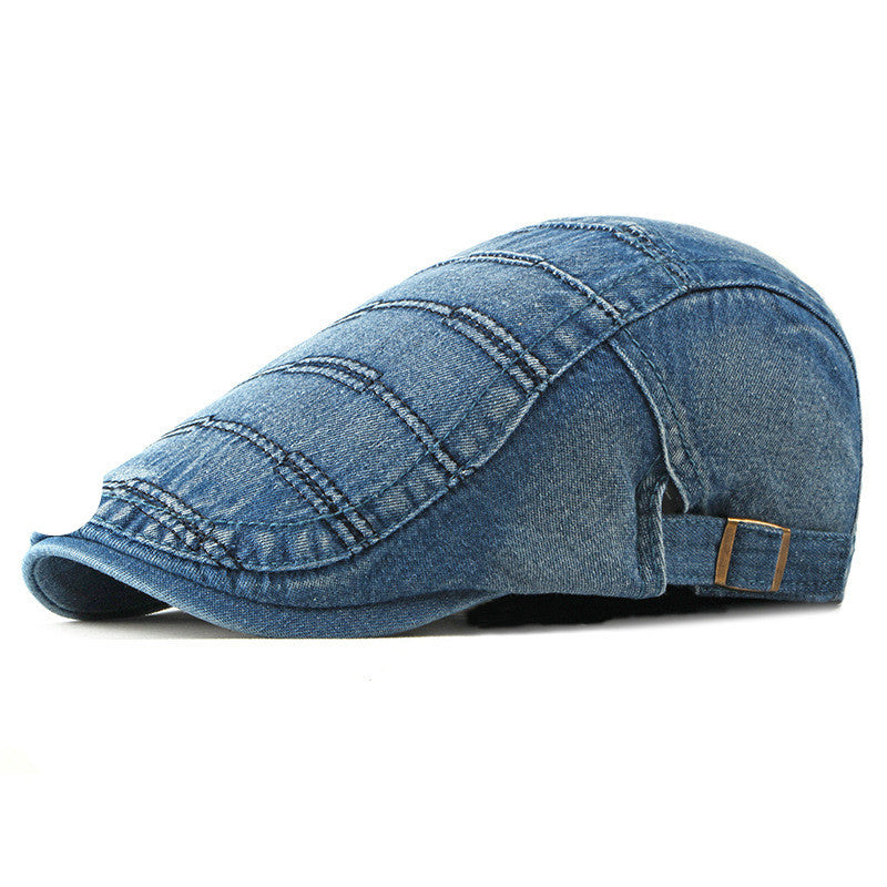Fashion Washed Cowboy Hat Ladies Spring And Summer Casual Beret - Urban Caps
