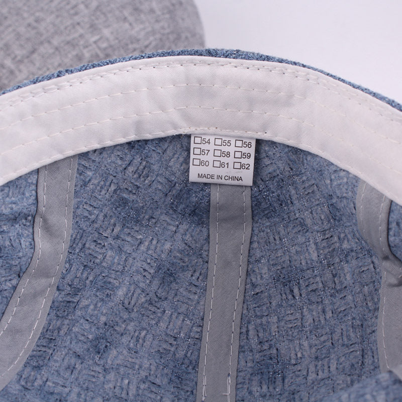 Retro Distressed Forward Hat Outdoor Tourist Hat Monochrome Beret - Urban Caps