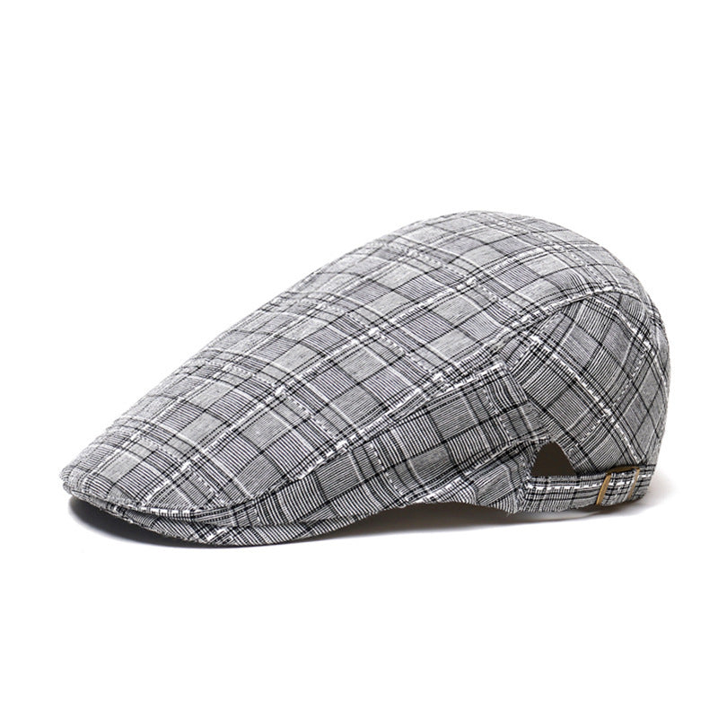 Peaked Cap Forward Cap Plaid Baseball Cap Visor Beret Sun Hat - Urban Caps