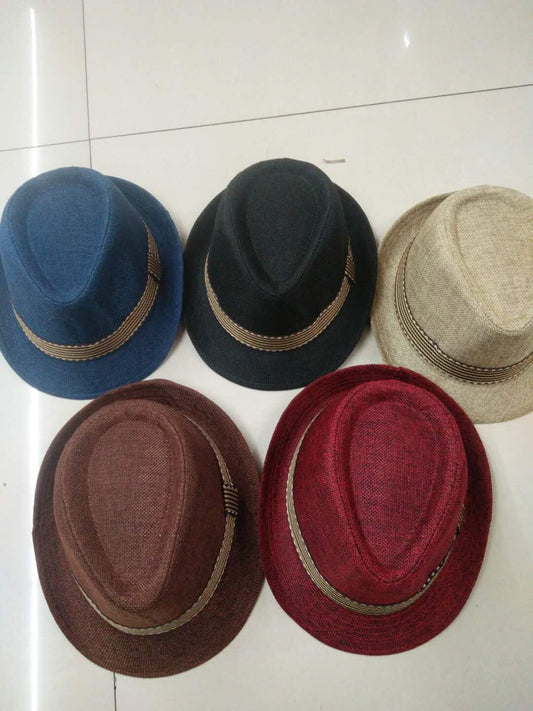 Hat Men's Sun Hat Spring And Summer Casual Fashion Jazz Hat Top Hat Outdoor Outing Beach Hat Gentleman Hat - Urban Caps