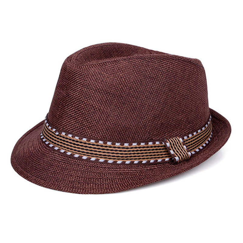 Hat Men's Sun Hat Spring And Summer Casual Fashion Jazz Hat Top Hat Outdoor Outing Beach Hat Gentleman Hat - Urban Caps