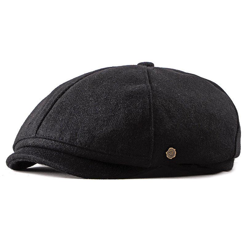 Foreign Trade New Style Men's Painter Hat Korean Fashion Cap British Retro Beret Octagonal Hat Female General - Urban Caps