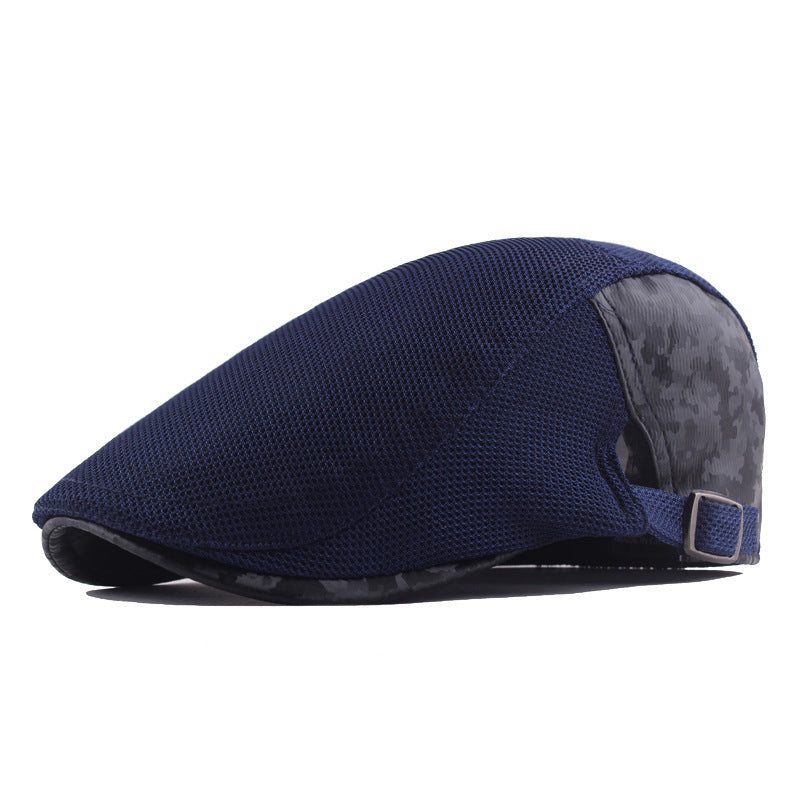 Spring And Summer Hollow Mesh Beret Men - Urban Caps