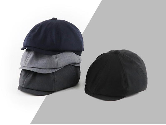 Men's And Women's Solid Color Retro Beret - Urban Caps