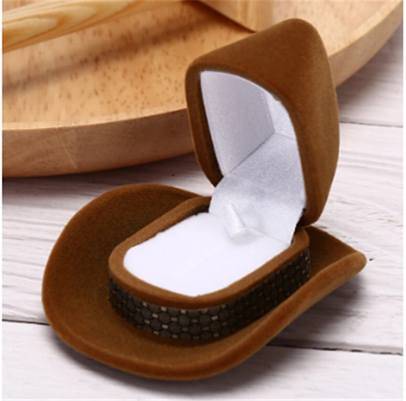 Western Cowboy Hat Jewelry Packaging Jewelry Box - Urban Caps