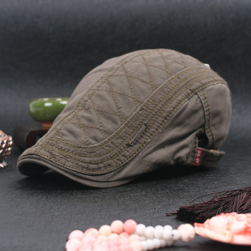 Men'S Monochrome Beret Youth Leisure Outing - Urban Caps