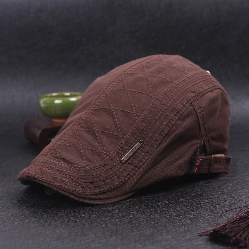 Men'S Monochrome Beret Youth Leisure Outing - Urban Caps