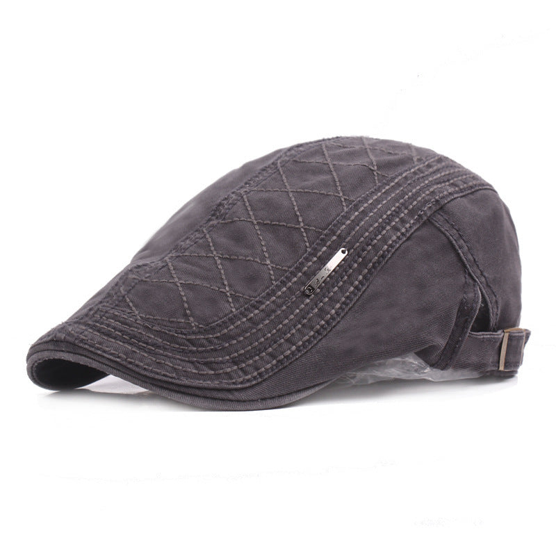 Men'S Monochrome Beret Youth Leisure Outing - Urban Caps