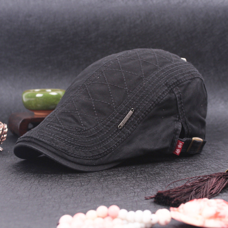 Men'S Monochrome Beret Youth Leisure Outing - Urban Caps