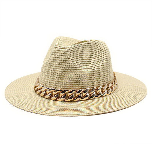 Men's Beach-Ready Khaki and Black Summer Hat - Urban Caps