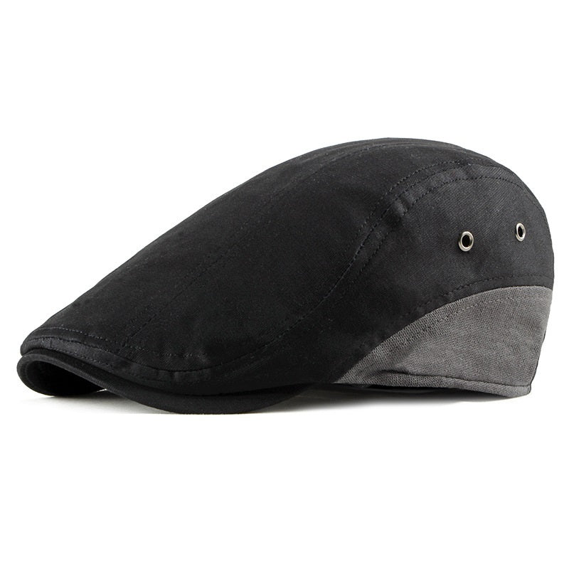 British Retro Lightweight Summer Beret – Adjustable Flat Top Cap - Urban Caps