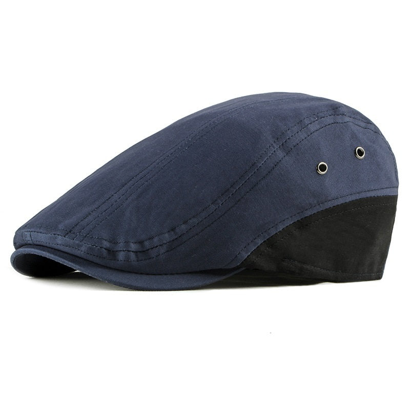British Retro Lightweight Summer Beret – Adjustable Flat Top Cap - Urban Caps