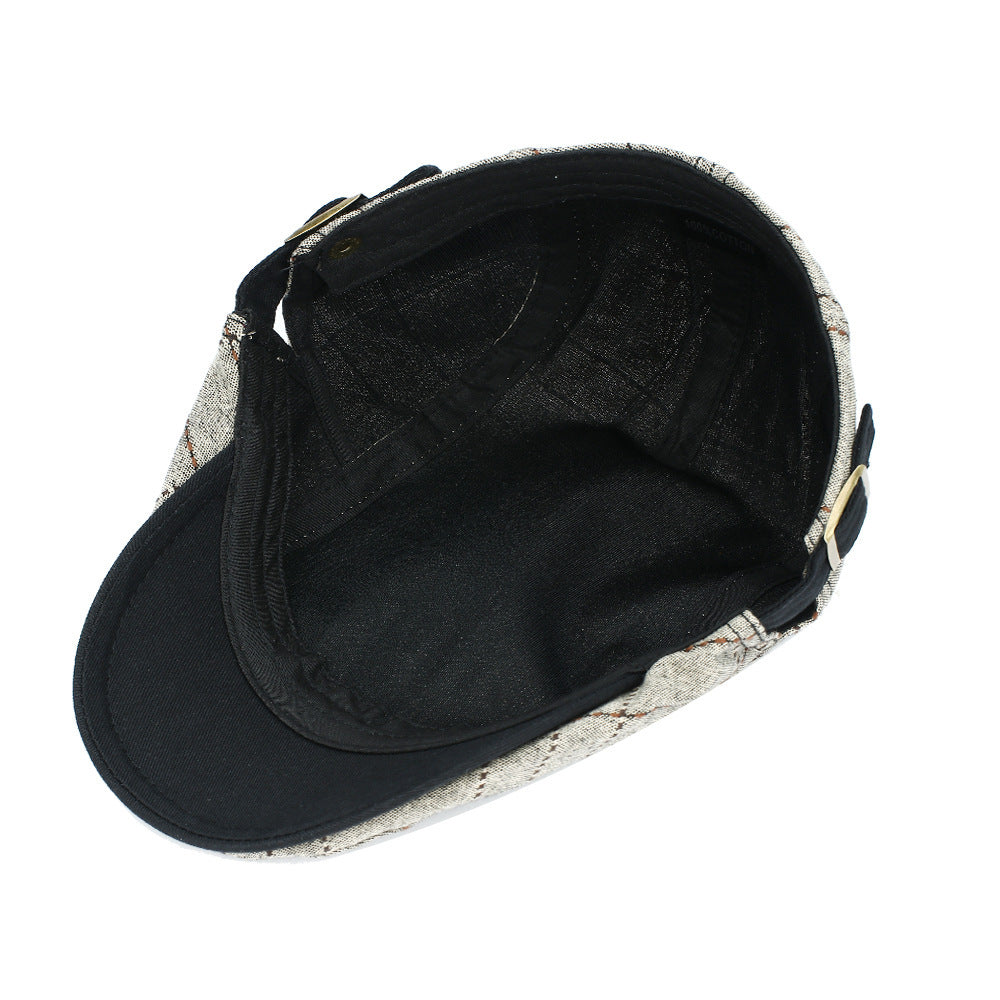 British Style Cotton Beret – Adjustable Outdoor Windproof Cap - Urban Caps