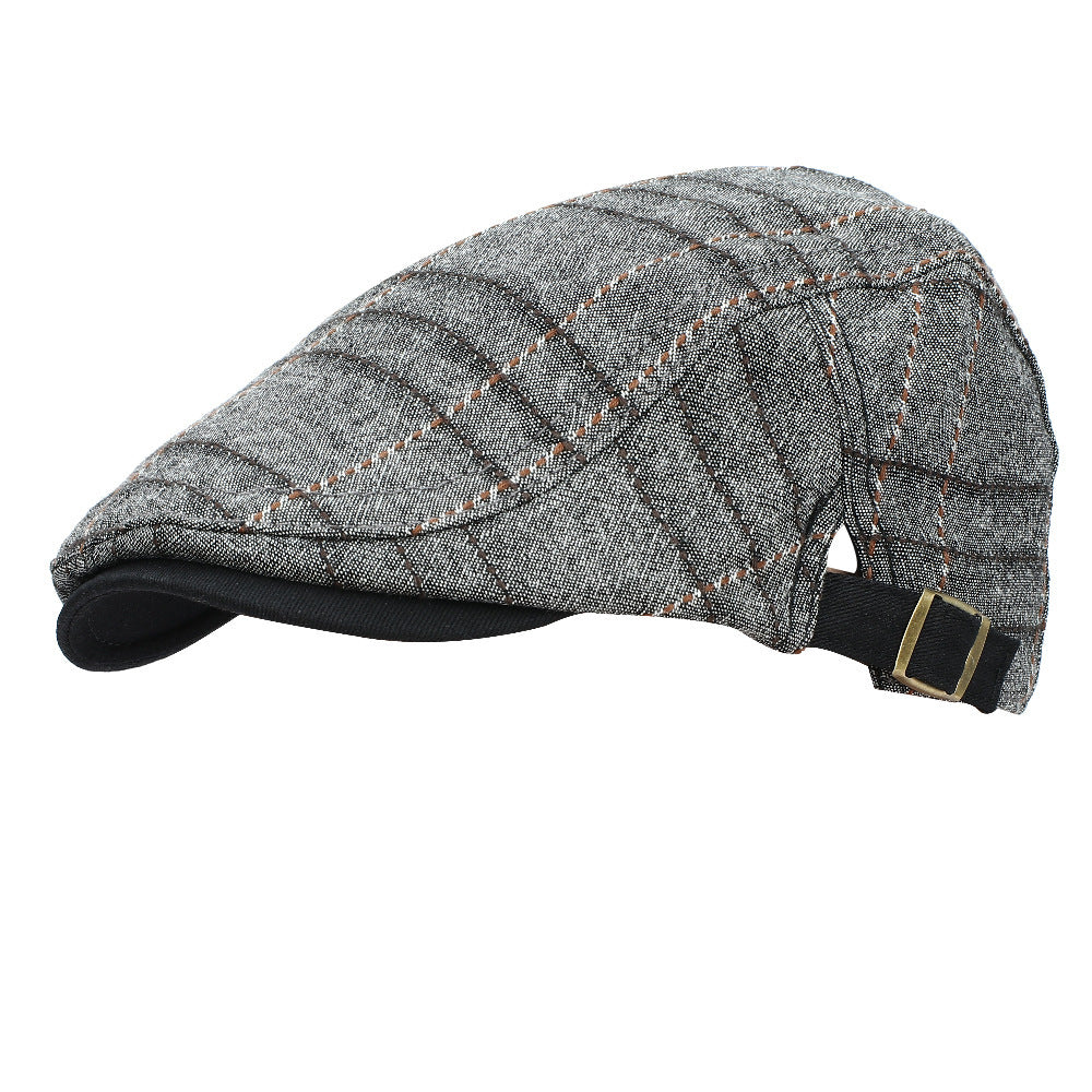 British Style Cotton Beret – Adjustable Outdoor Windproof Cap - Urban Caps