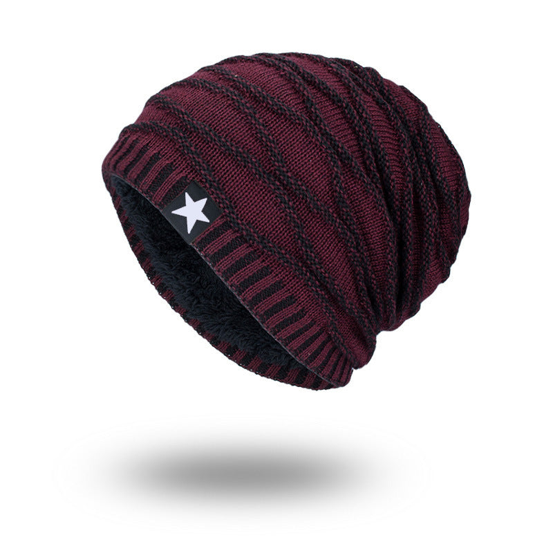 Five-star men's knitted hat - Urban Caps