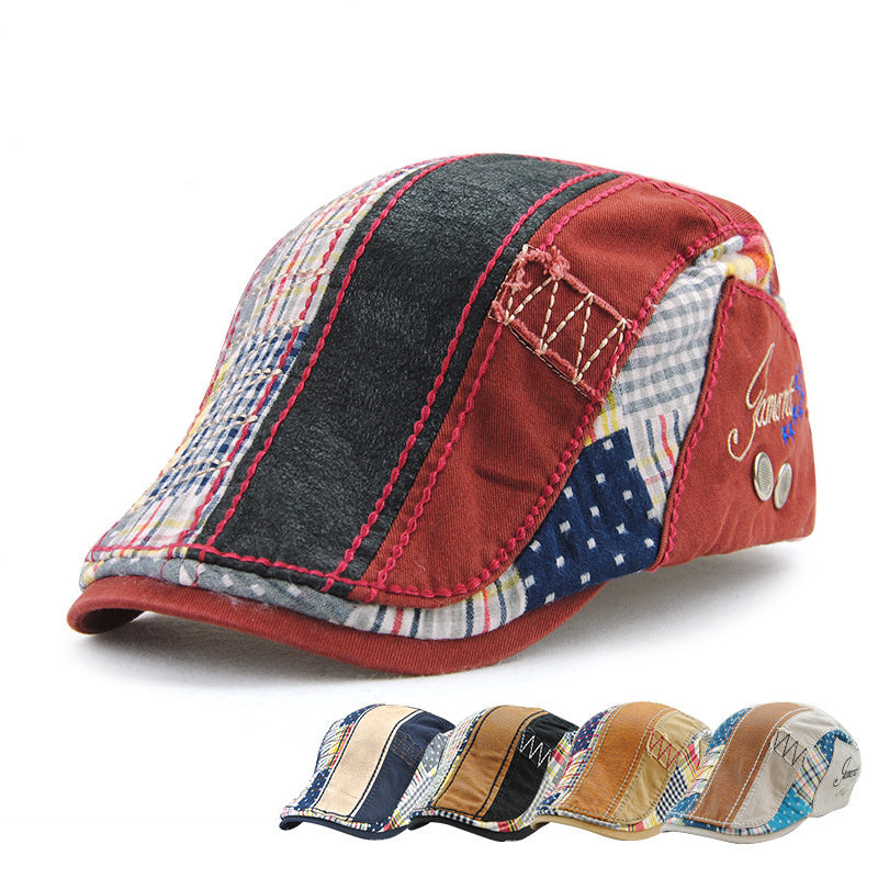Vintage Stitching Beret Cap - Urban Caps