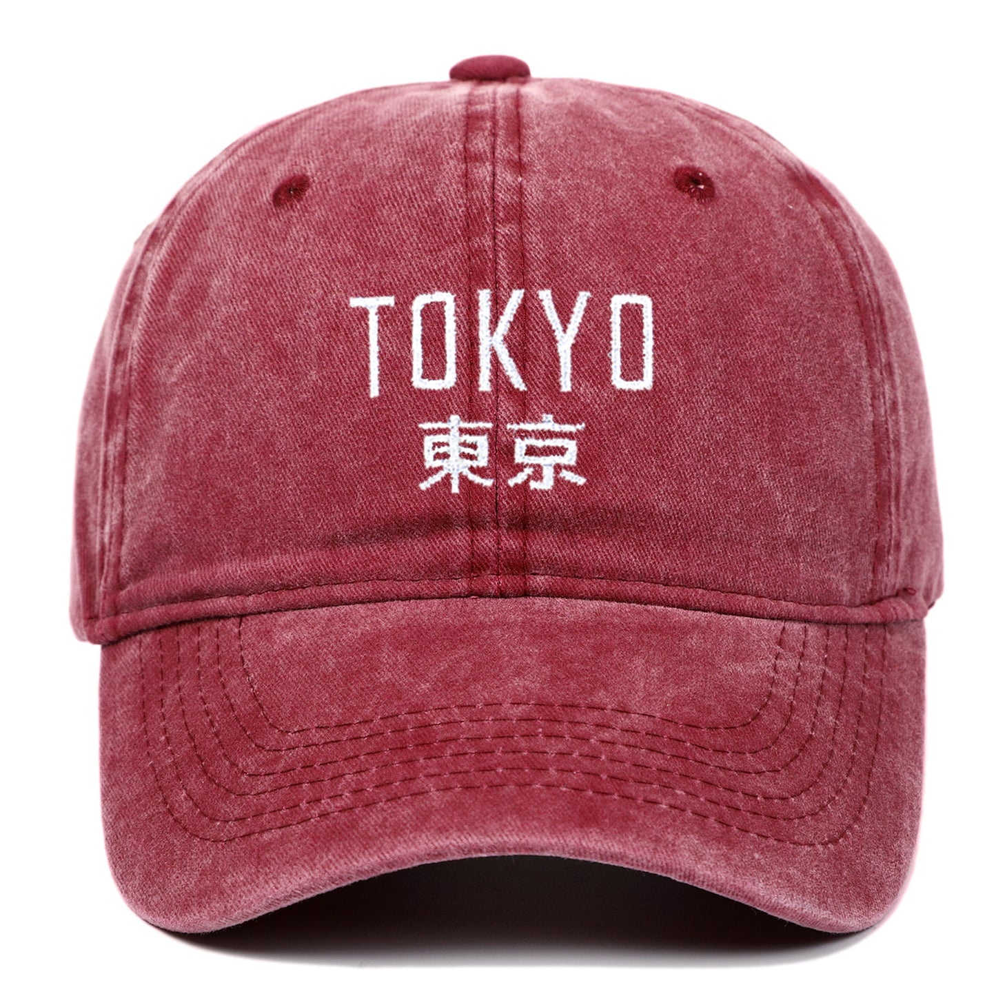 New Retro Washed Simple Tokyo Letters Hat - Urban Caps