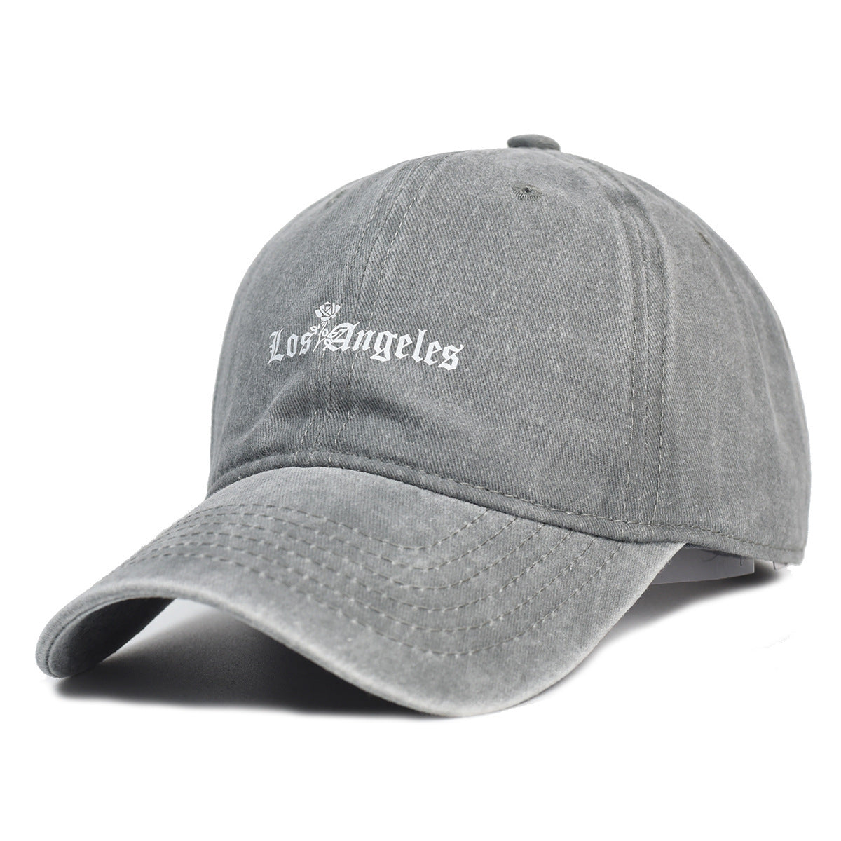 Washed Cotton Printed Hat Old Dad Hat - Urban Caps