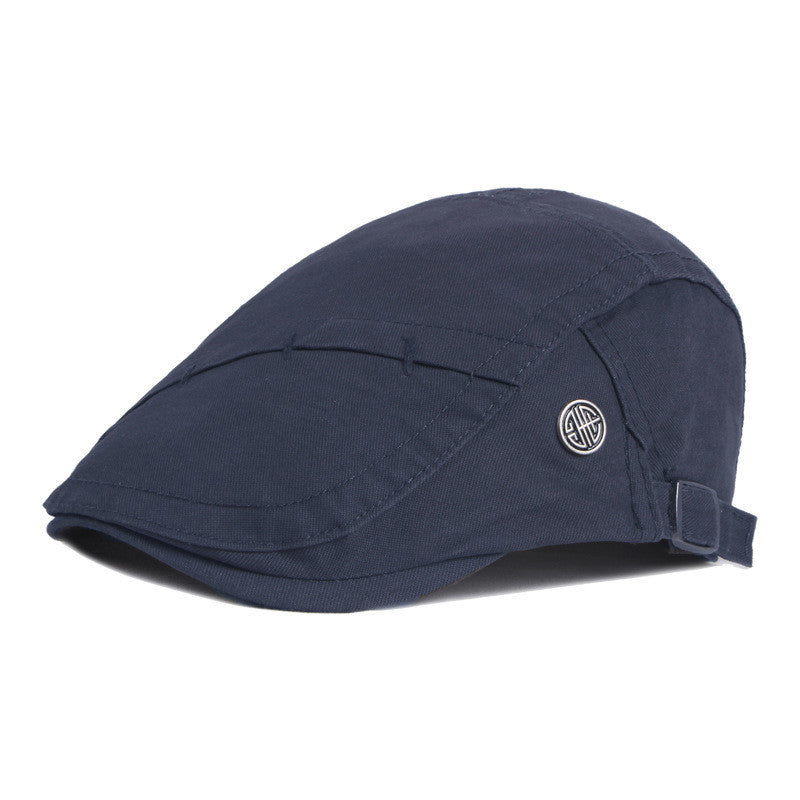 Retro Literary Casual Personality Stitched Beret - Urban Caps