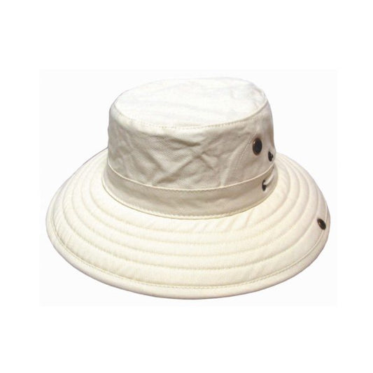 Men's Cotton Twill Outdoor Adventure Hat with Wide Brim