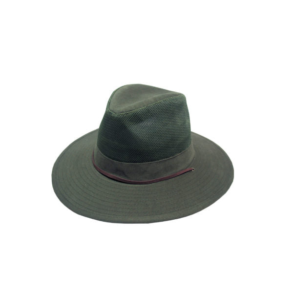 Hank – Brushed Cotton Hat with Mesh Vent and Structured Brim