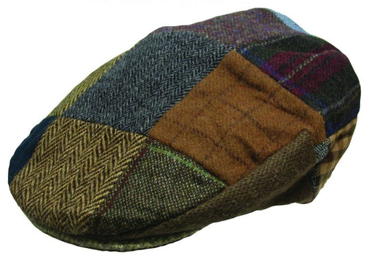 Hanna Patch Vintage Flat Cap – Donegal Tweed Wool, Handcrafted in Ireland