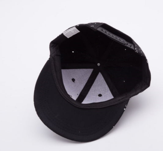 Hip hop safety hard hat custom skull caps glitter ponytail caps - Urban Caps