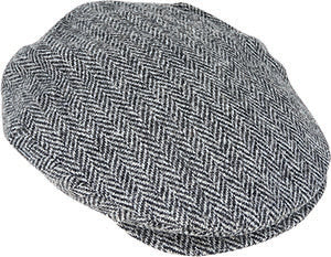 Hanna Hats Plain Donegal Tweed Vintage Cap – Pure New Wool, Handmade in Ireland
